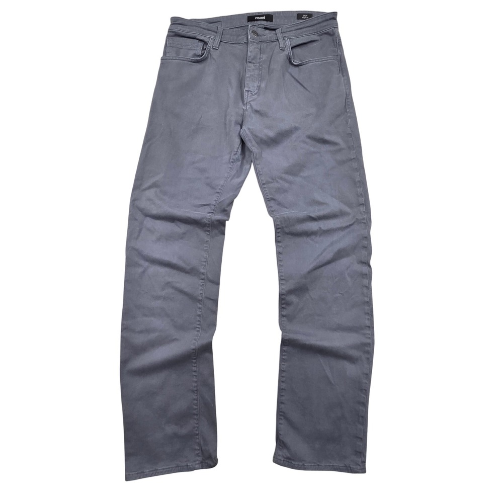 Mavi Zach Straight Leg Gray Cotton Stretch Pants Mens 32x32 (34x33)